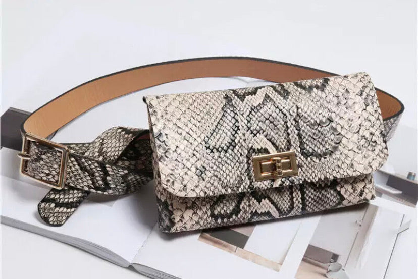 Snakeskin on sale waist bag